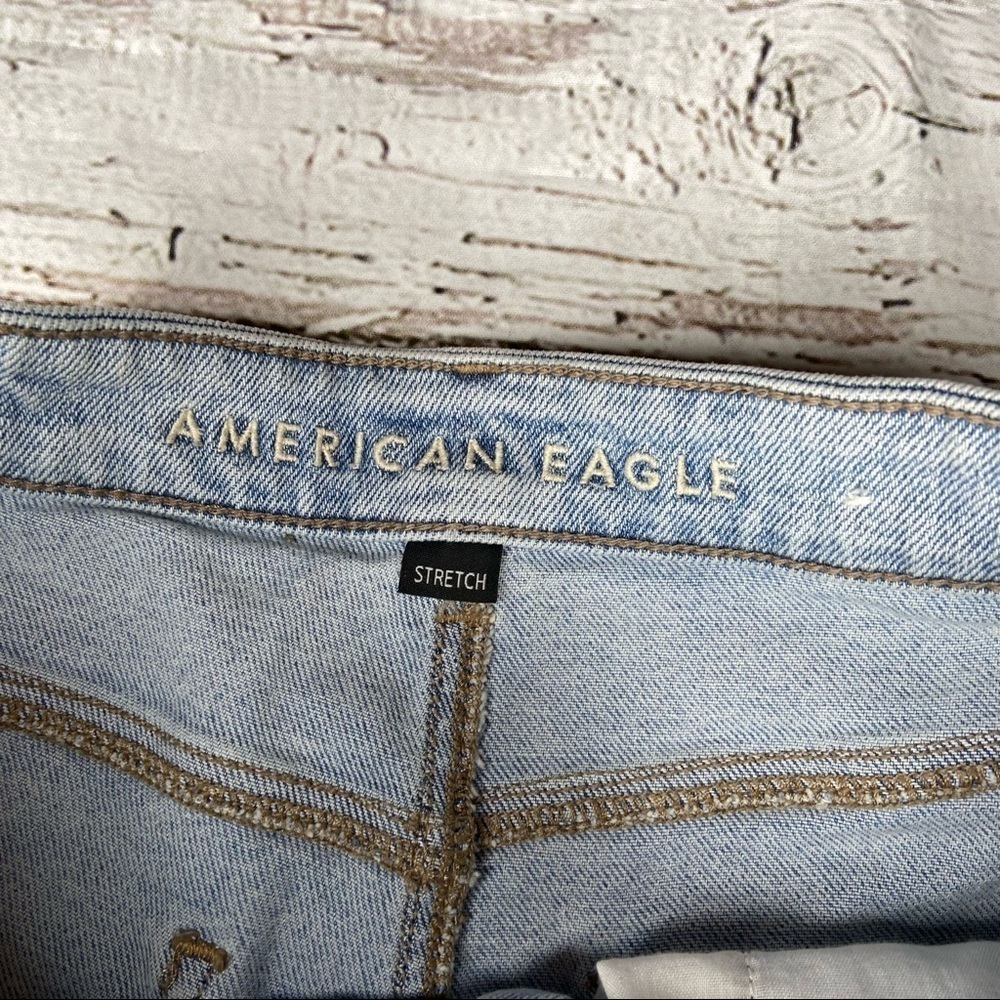 American Eagle Distressed Denim Mom Shorts - Picture 6 of 8